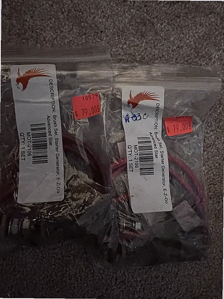 Red Hawk Starter Generator Brush Set
