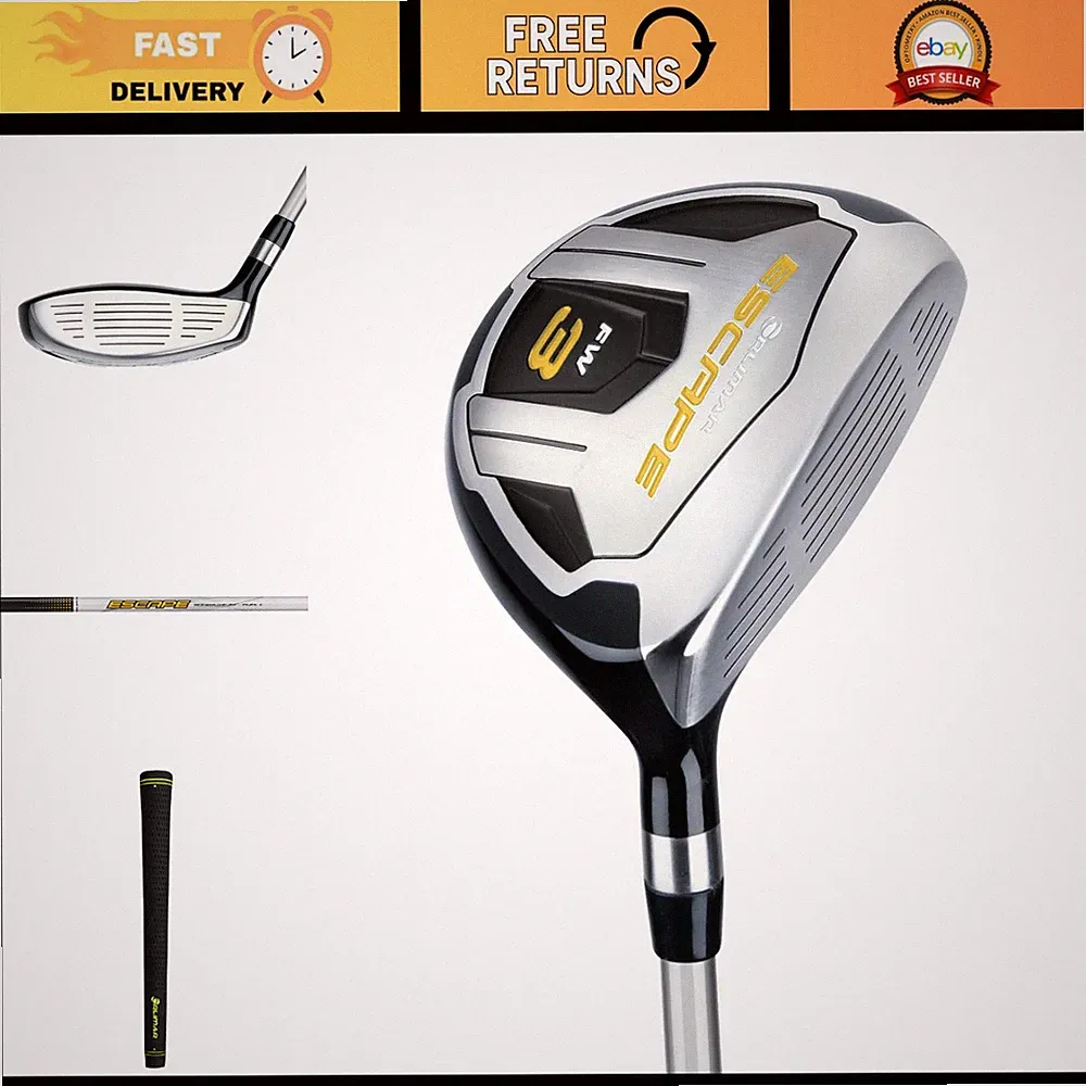 Fairway Wood Golf Club for Men & Women - Right-Handed, Adjustable Loft, Lightwei