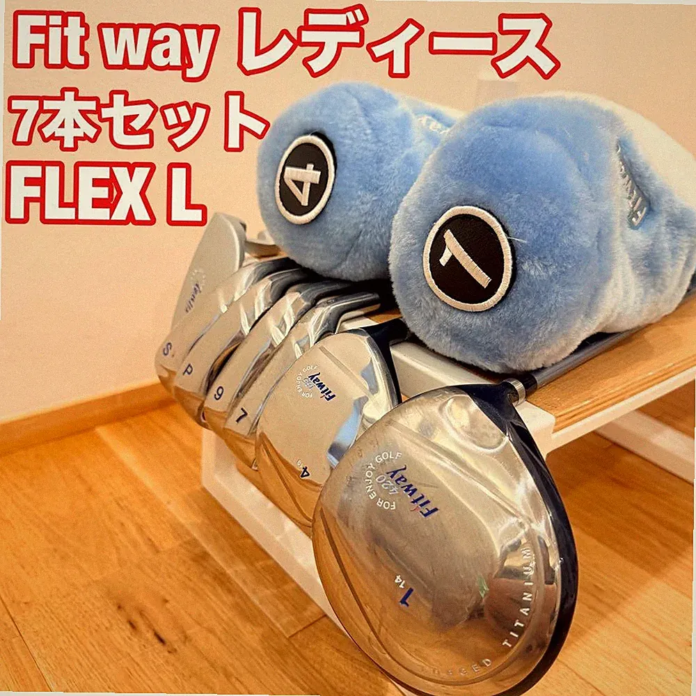 FITWAY Women's Golf Club Set 7pcs FLEX L Right-Handed, Reuse, Beginner