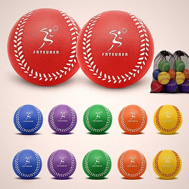 Foam Baseballs, Soft Baseballs 12 Pack for Beginners Training Ball, Safe Thro...