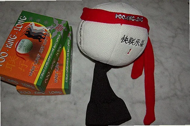 Foo King Long Illegal Distance 2 DOZEN GOLF BALLS Free Driver Headcover JAPAN
