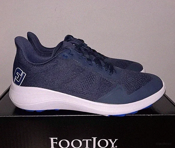 Footjoy FJ Flex (56140) Men's Spikeless Golf Shoes Navy/White Brand New in Box