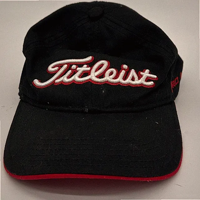 FootJoy FJ Pro V1 Hat Golf Boys OSFA Youth Black Titleist Strap Back Embroidered