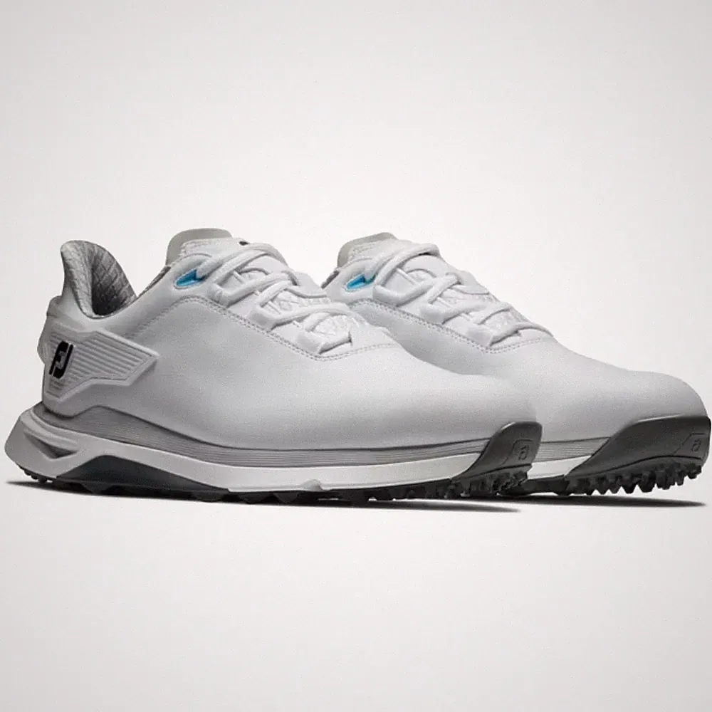 FootJoy Mens Pro/SLX Spikeless Golf Shoes - White/Gray - Previous Season Style