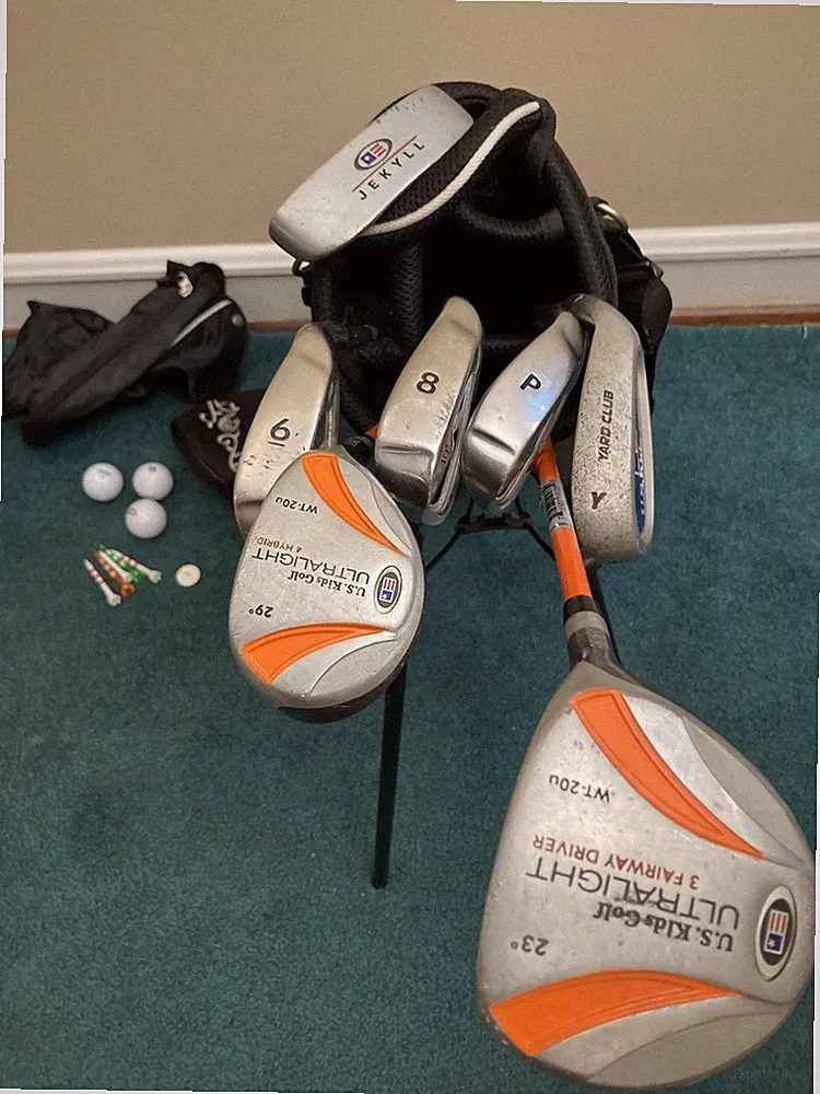 For 48-54” Tall RH Kids Golf Club UL51 Junior Starter Set USKG US Youth