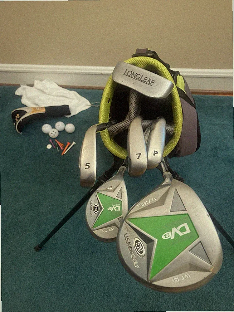 For 54-60” Tall LEFT HANDED US Kids Golf Club UL57 Junior Youth Starter Set USKG