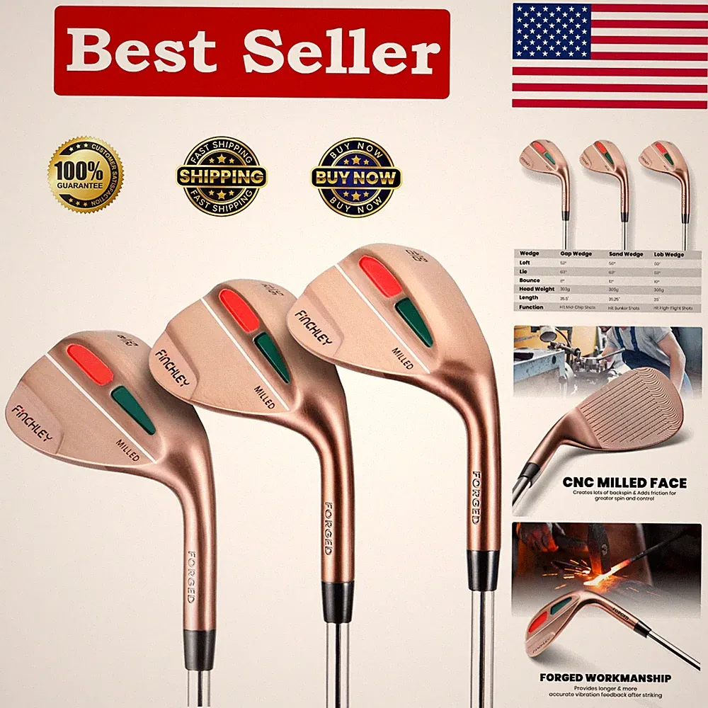Forged Wedge Set: Gap, Sand, & Lob Clubs for Enhanced Short Game Control