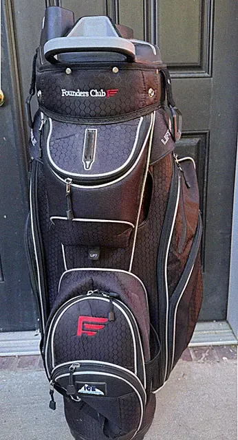 Founders Club 14 Way Organizer Cart Bag - Black