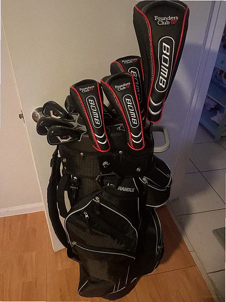 Founders Club Bomb Complete Golf Set Black 10.5 Driver, 3W, 3-4H, 5i-SW, 56, P