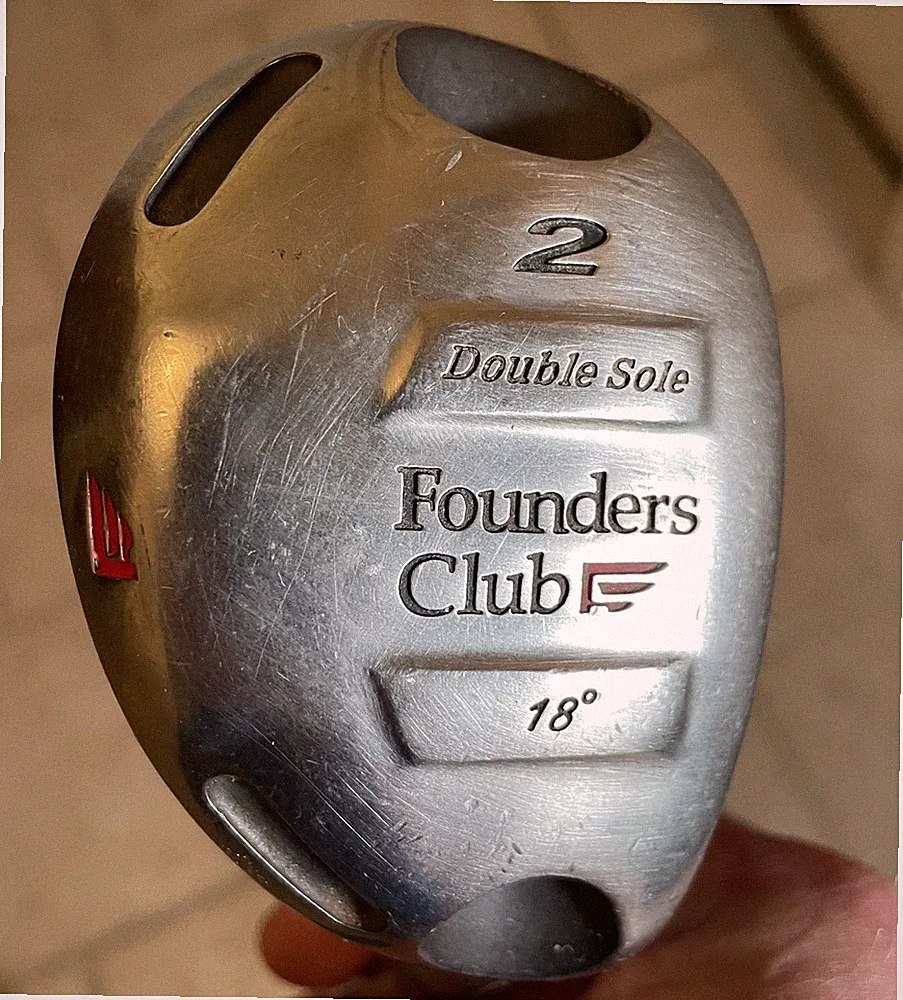 Founders Club Doubles Sole #2 Wood 18 Degree RH Steel Stiff Flex