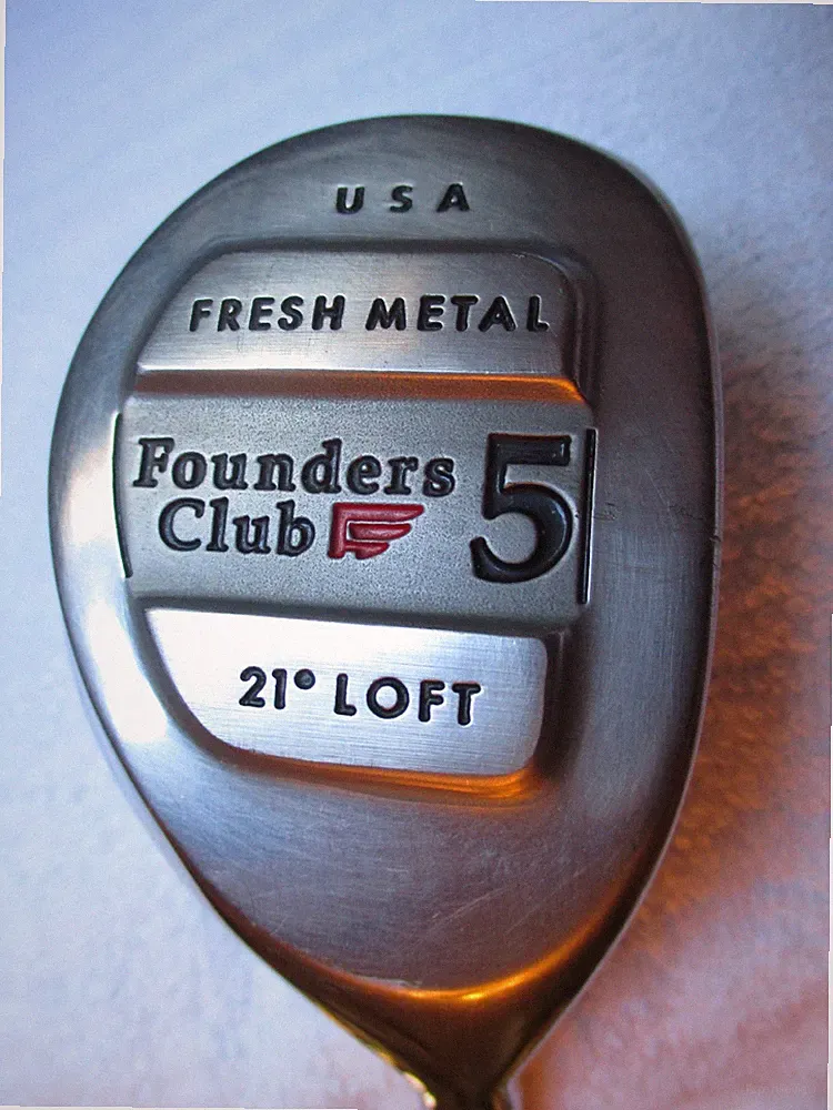 FOUNDERS CLUB FRESH METAL 21* LOFT 5 METAL WOOD DYNAMIC GOLD SHAFT RH golf club