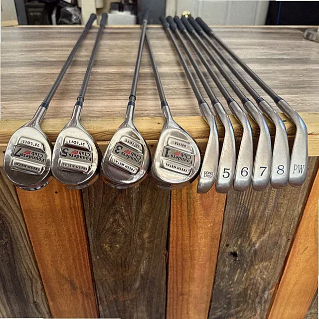 Founders Club Fresh Metal Irons And Woods Set Graphite 500 Shafts See Desc.