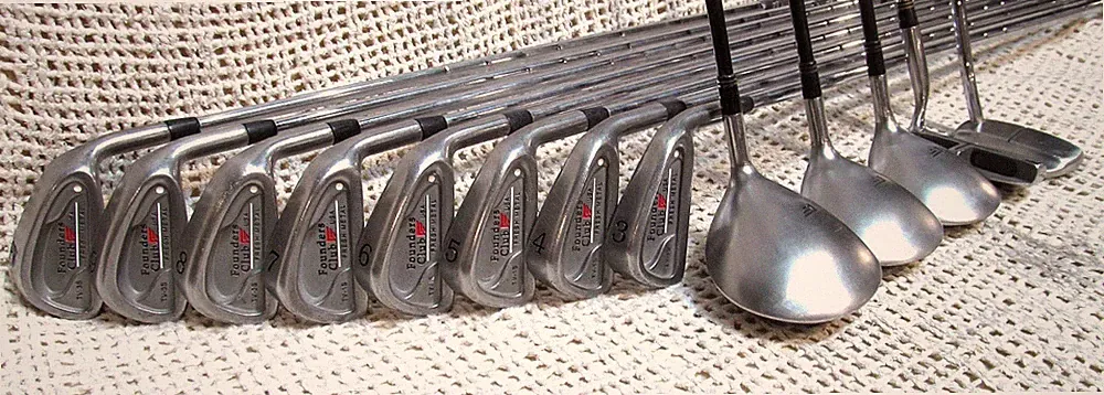 Founders Club JUDGE FRESH METAL Complete 13Pc Club Set RH~ Mid-Firm Flex Shafts