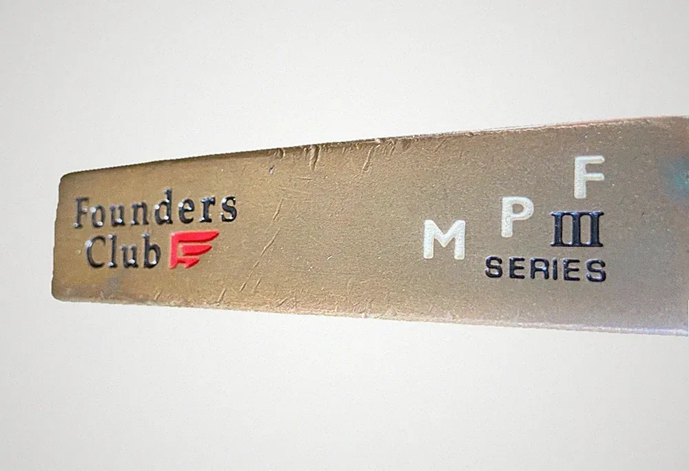 Founders Club MPF Series III Beryllium Copper Putter 35" Steel RH Nice Wrap Grip