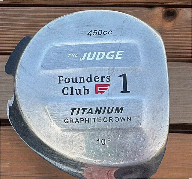 Founders Club The Judge 10° Carbon Crown Ti Driver UST Stiff Graphite 45" RH