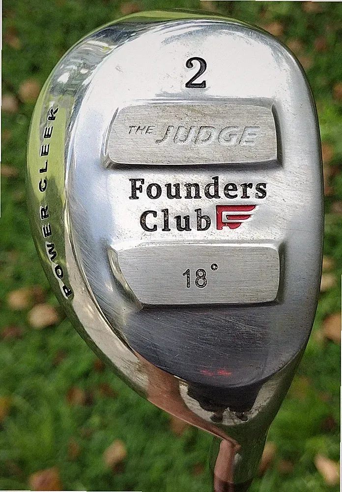 Founders Club The Judge Power Cleek Fairway 2 Wood Hybrid 18º S Flex Graphite