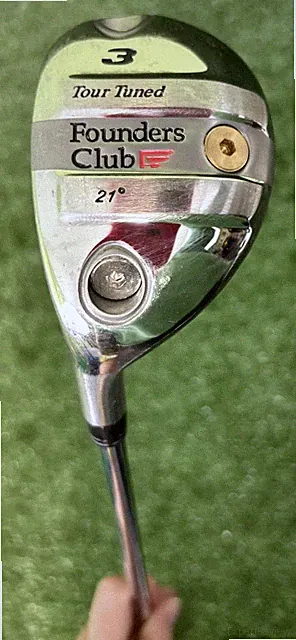 FOUNDERS CLUB Tour Tuned 3 Hybrid 21 USED Steel LEFT HAND Golf Club