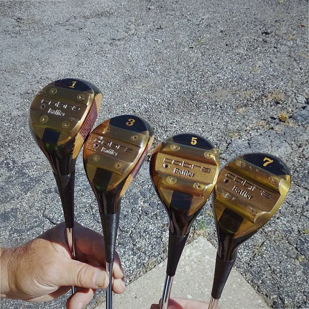 Four Cobra Baffler Fairway Woods Driver Golf Clubs Vintage 1 3 5 7 Mens RH