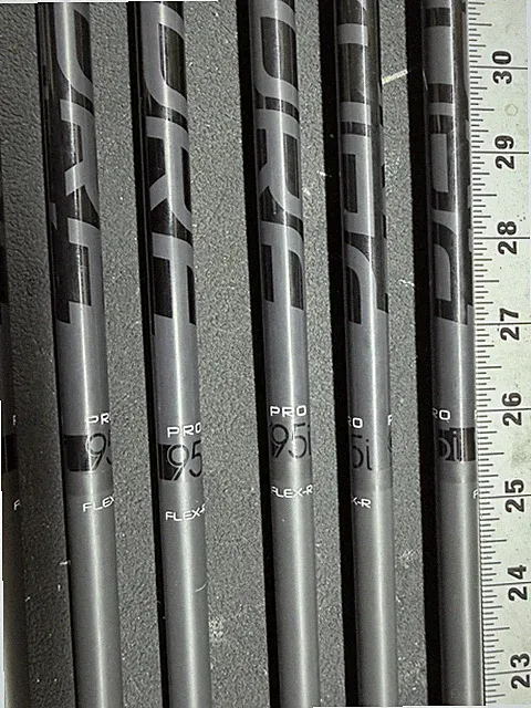 Fujikura Pro 95I 95G Flex-R 37”-34.5” Graphite Iron Shaft Set Pulls 6Pc .370