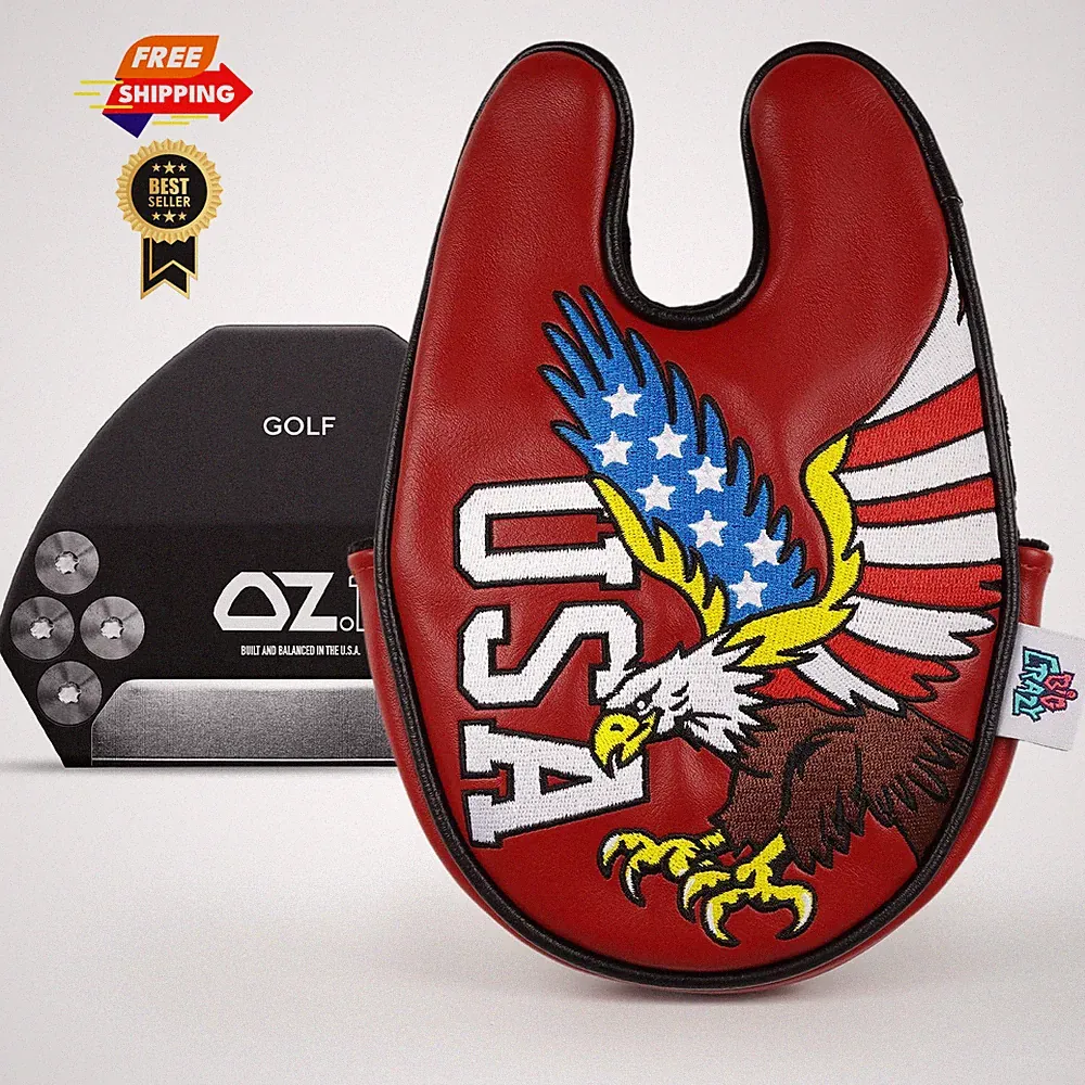 Funny Golf Head Covers, Center Shaft Mallet Putter Cover Eagle
