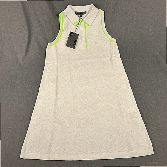 G/Fore G4 Womens Golf Dress Cotton Pique Medium White Cotton Polyester MSRP $225