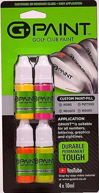 G-Paint Golf Club Paint -(4 Pack)- Customize Paint Fill or Refurbish Golf Clubs
