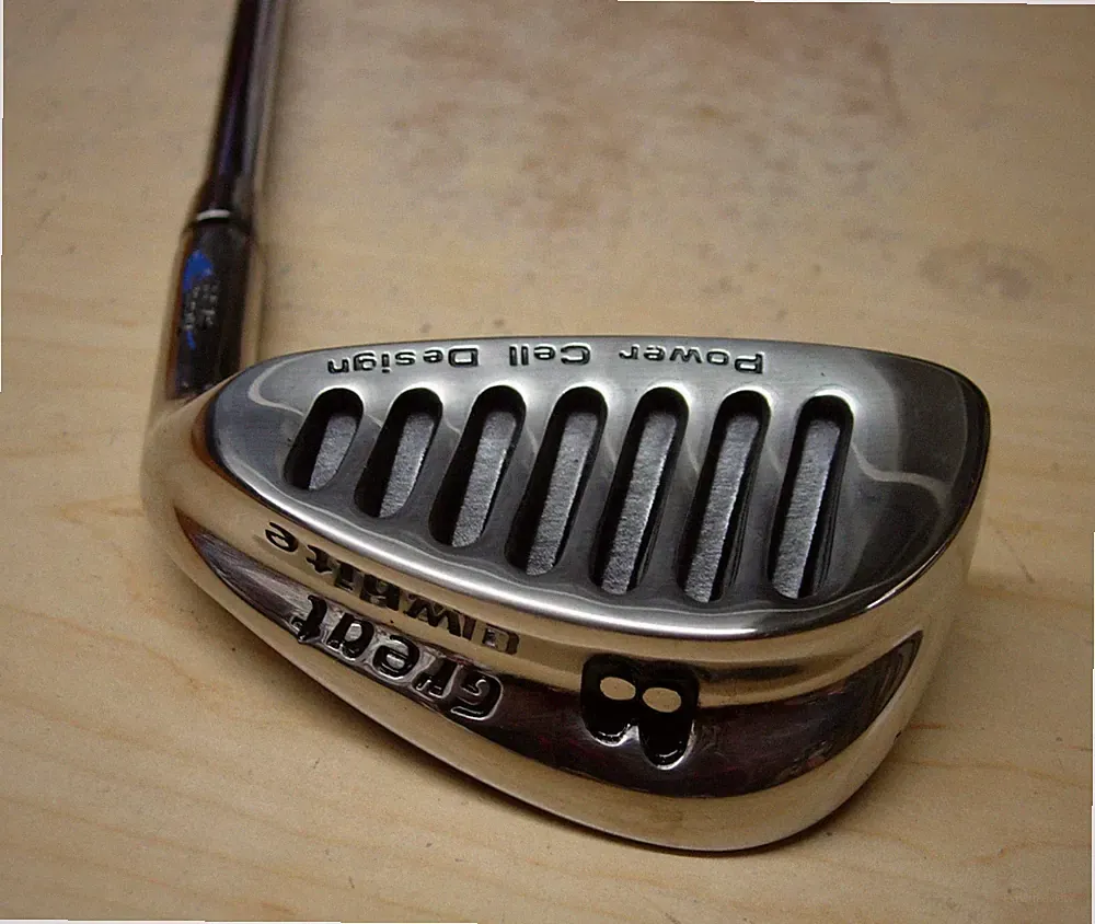 gaA NOS Tiger Shark 1990's GREAT WHITE IRONS 3-PW Steel Shaft RH-L rmade in USA