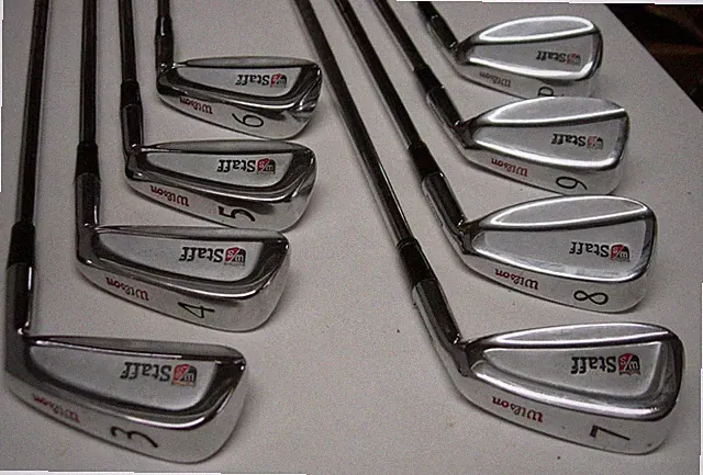 gaB NOS Unhit 1990's Wilson (1992?) Wilson Staff Progressive 3-PW (8) RH-XS