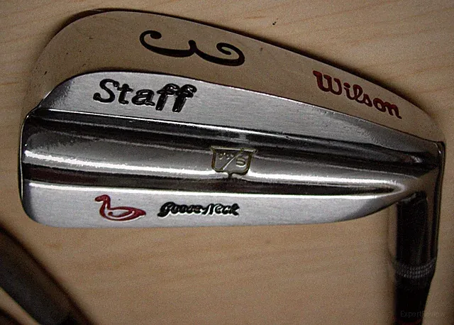 gaC NOS Unhit 1990's Wilson Staff Gooseneck 3-PW Graphite Shaft RH-R Iron Set