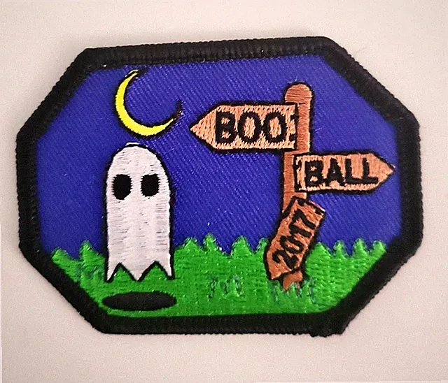Ghost Golf Boo Ball 2017 Iron on Patch Halloween Ghosts