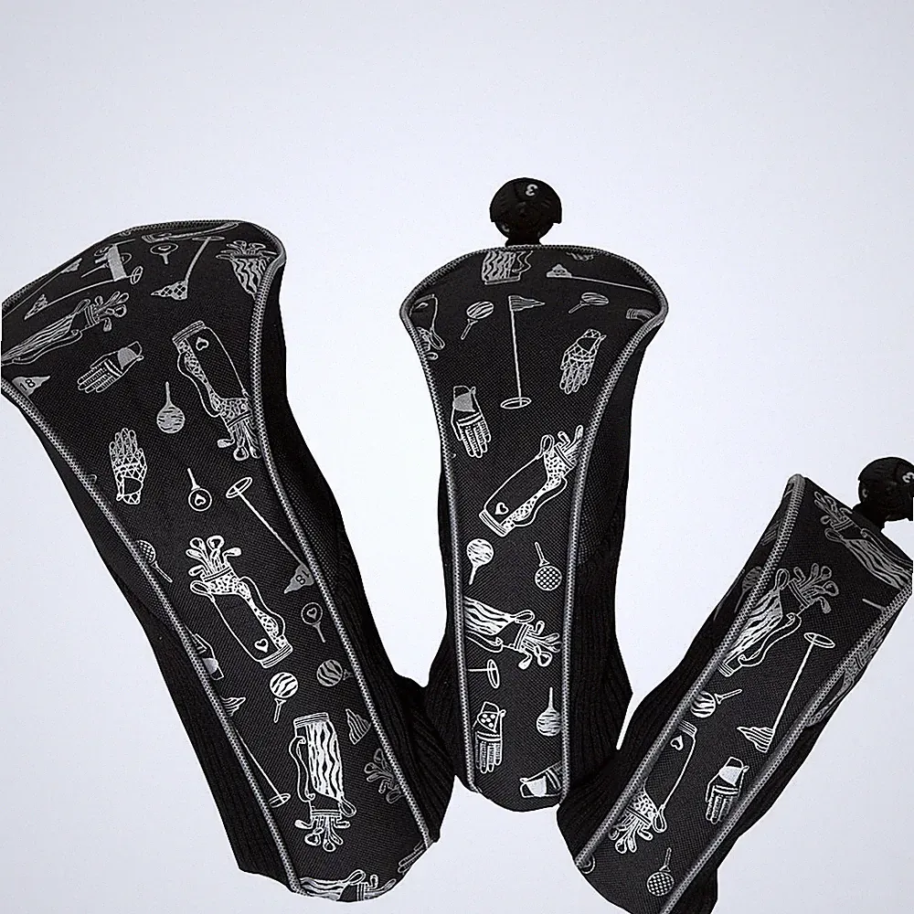 Glove It Golf Club Covers for Women, Set of 3 Numbered Ladies Golf Head Covers f