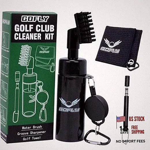 Gofly Golf Club Cleaning Kit, Golf Club Brush & Golf Groove Sharpener &