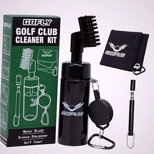 Gofly Golf Club Cleaning Kit, Golf Club Brush & Golf Groove Sharpener &