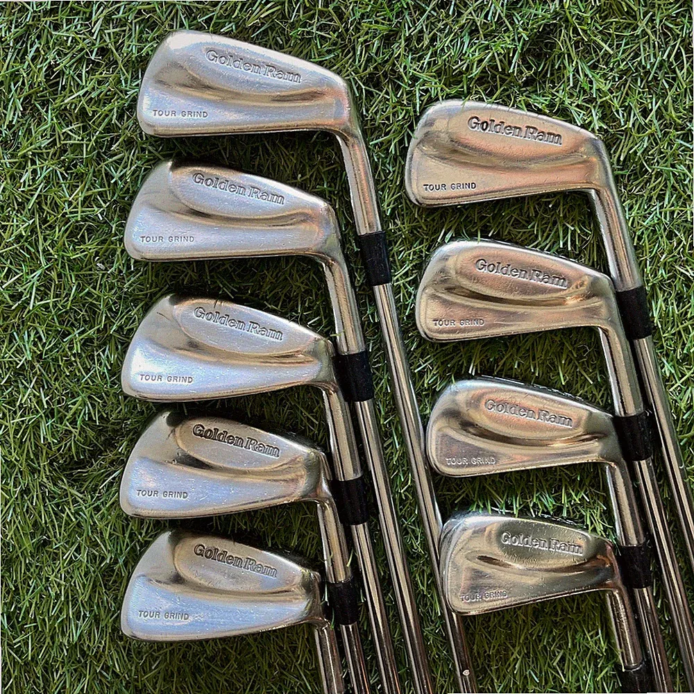 Golden Ram Tour Grind Iron Set 2-Pw Steel Stiff Right Vintage Blades Right