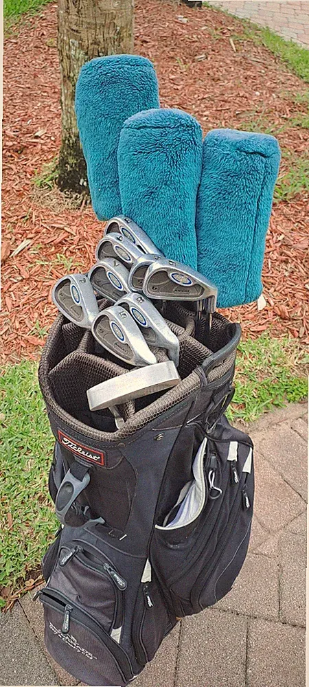 Golf 12 clubs Men's Set RH KNIGHT OPTIS irons woods driver putter. Good Conditi