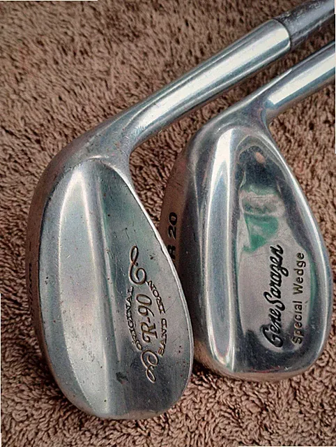 Golf 2 Clubs Set WILSON R20 R90 wedge GENE SARAGEN right H Very Good Condition