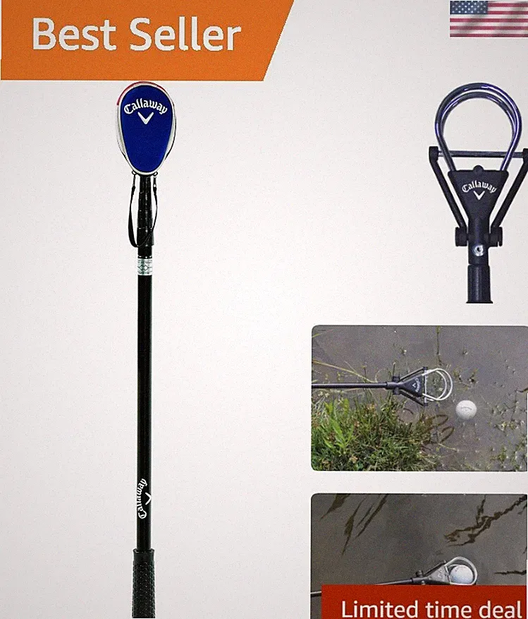 Golf Ball Retriever for Water, Telescopic with Dual-Zip Headcover