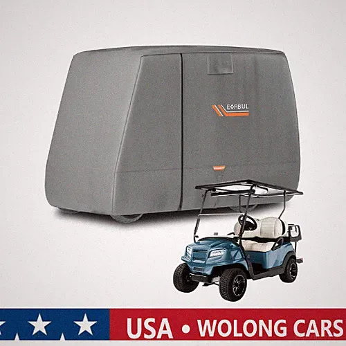 Golf Cart Cover Heavy Duty 420D Waterproof for EZGO, Club Car, Yamaha 2/2+2