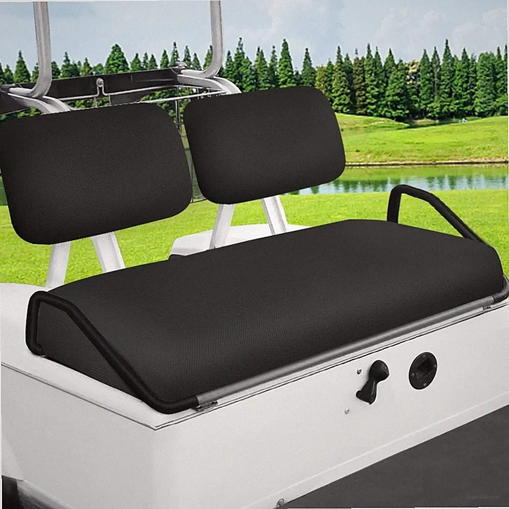 Golf Cart Seat Covers Set for Yamaha G22 G19 G16 G14 G11 G9 G8 G2, Club Black