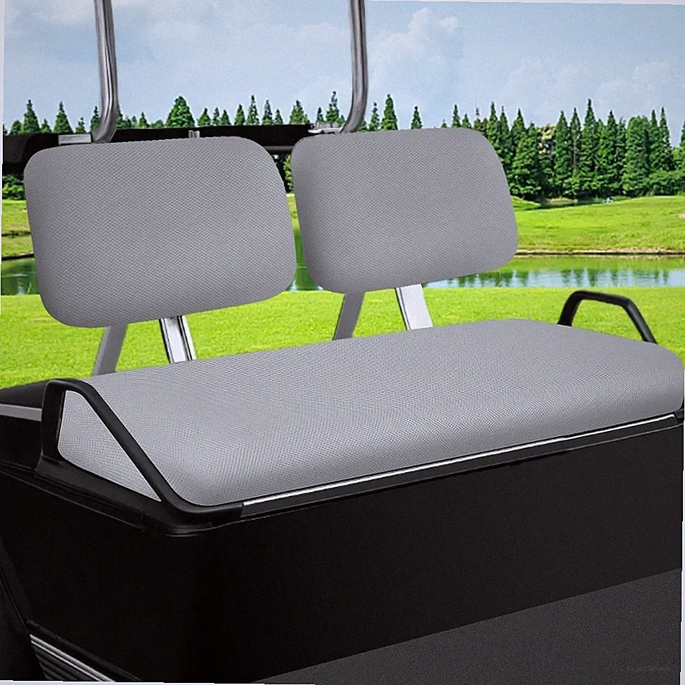 Golf Cart Seat Covers Set for Yamaha G22 G19 G16 G14 G11 G9 G8 G2, Club Gray