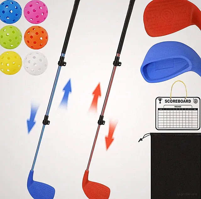 Golf Club Adjustable Length with Oversize Head for Backyard Golf Game, Yard Golf