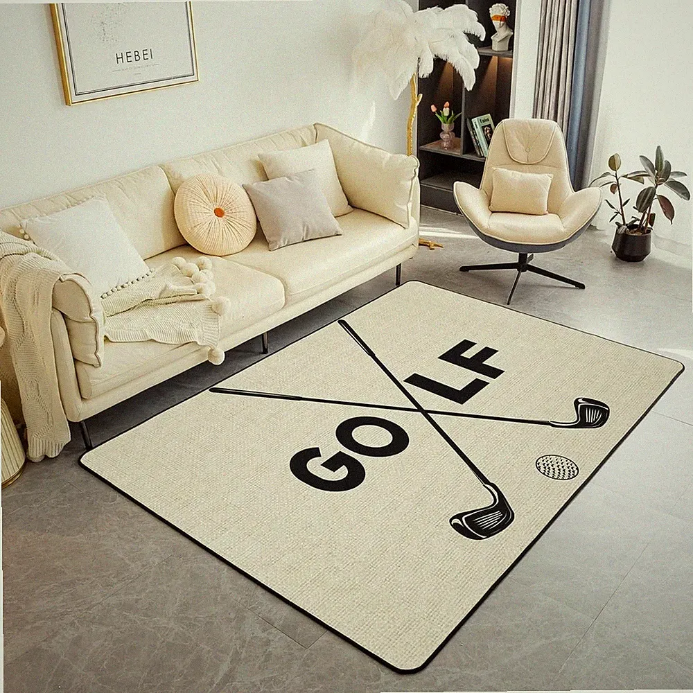 Golf Club Area Rug for Bedside,Boys Teens Game Lover Non Shedding Living Room...