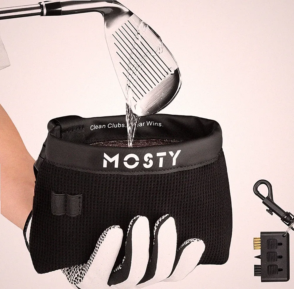 Golf Club & Ball Cleaner Bag,Durable Golf Club Cleaning Kit and Ball Washe