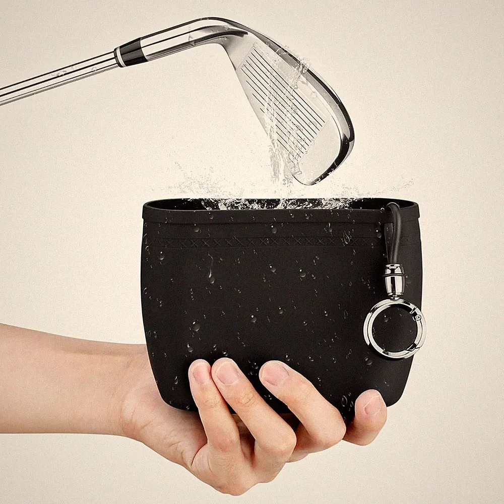 Golf Club & Ball Cleaner Bag,Durable Golf Club Cleaning Kit and Ball Washer Pouc
