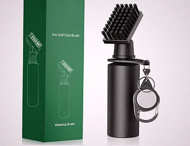 Golf Club Brush Cleaner with 4 oz Water Bottle – Portable Groove Cleaning Tool
