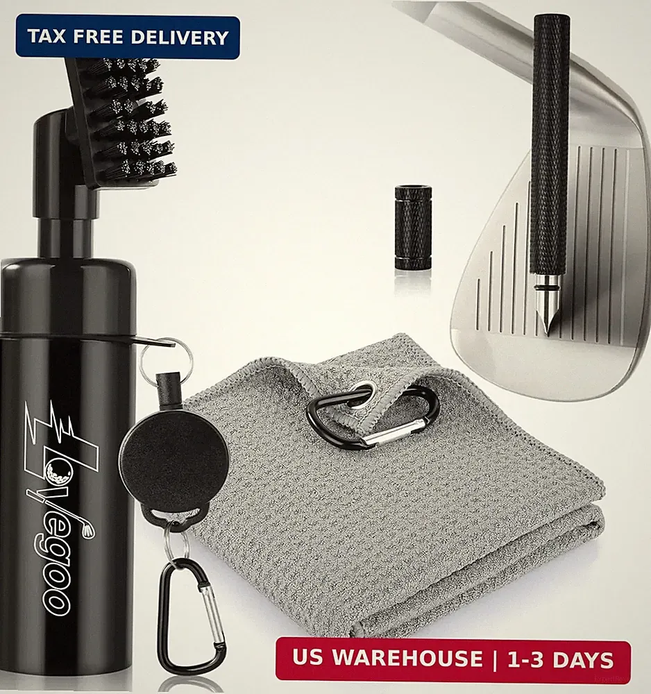 Golf Club Cleaner 3-in-1 Golf Club Cleaning Kit Includes Golf Club Brush wtih 5