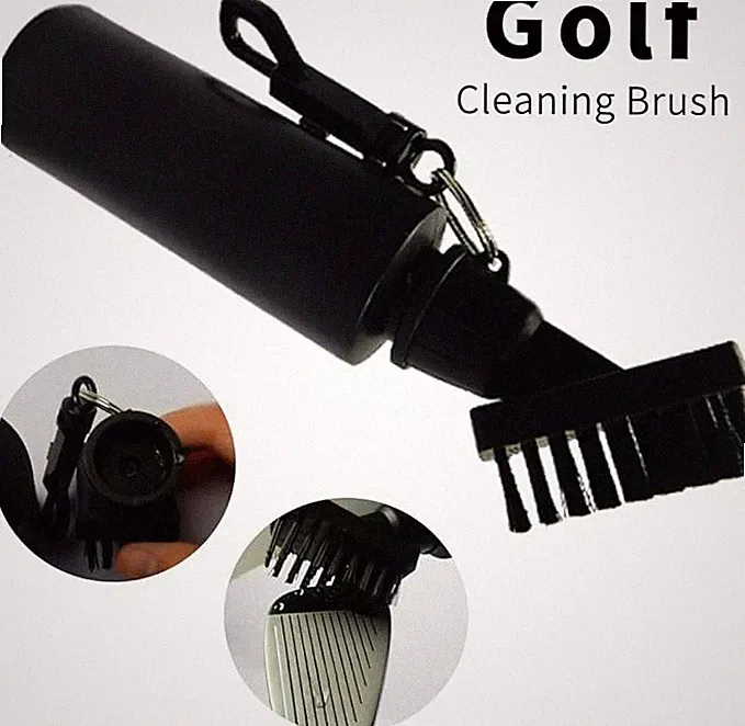 Golf Club Cleaner Brush Groove Cleaner with Water Bottle for Golf Ball Club
