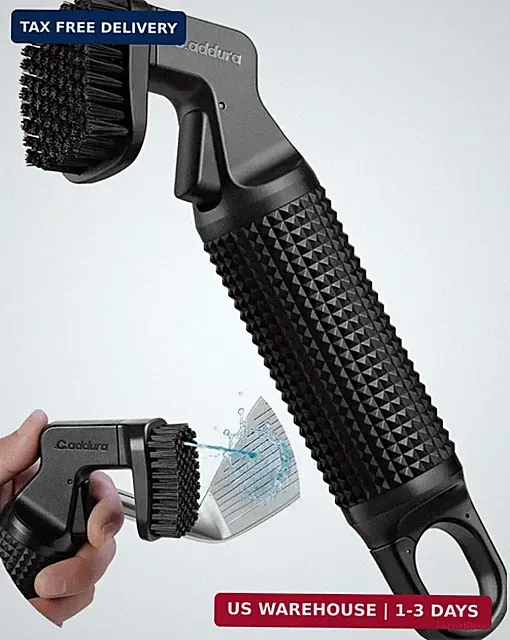 Golf Club Cleaner, Heavy-Duty Nylon Bristle Brush Cleaner with 80Ml Spray Bottle