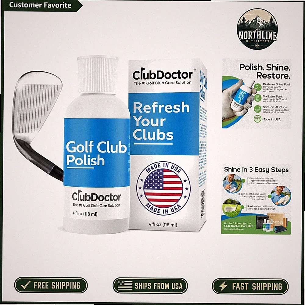 Golf Club Cleaner & Polish - 4 Fl Oz, Removes Scuffs & Increases Resale Value