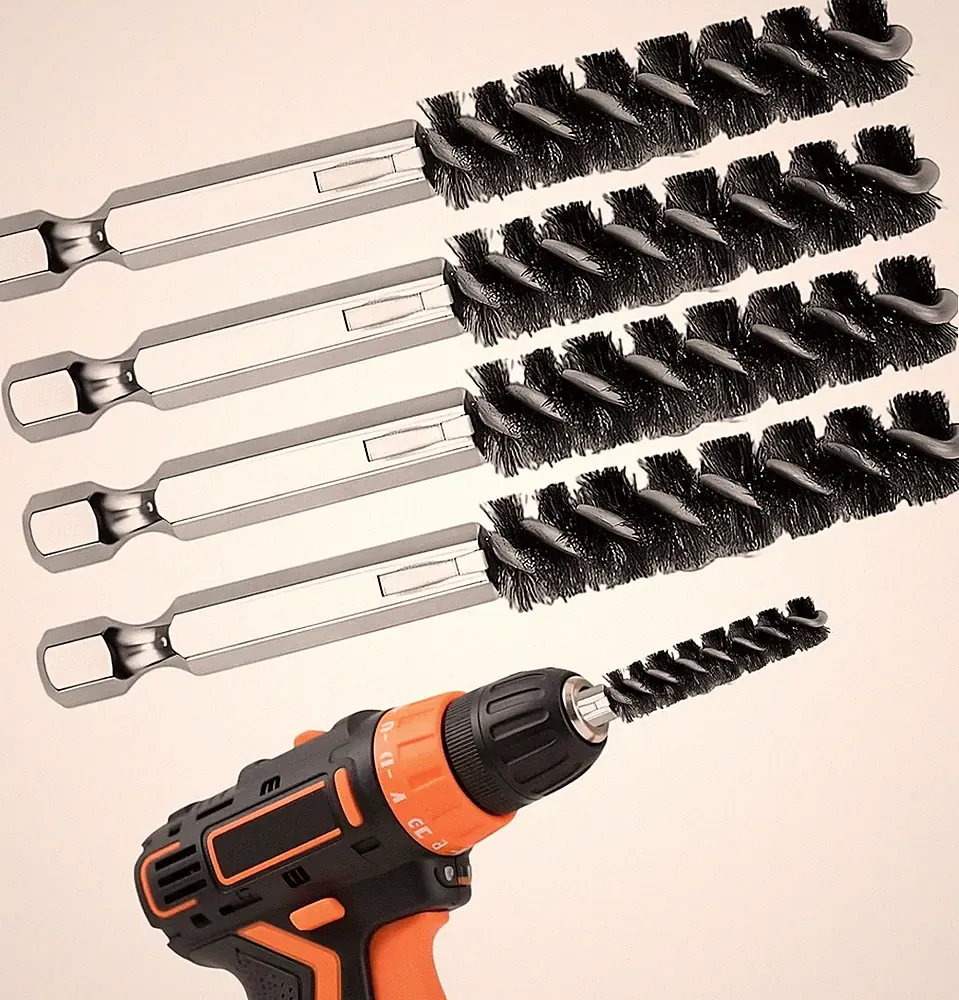 Golf Club Cleaning Brush with Ferrules Tool, Dual Head Stainless Steel Shaft and